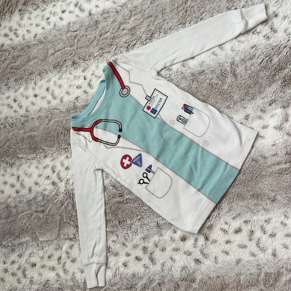 Old Navy doctor matching set boys girls 2T Halloween loungewear trick or treat